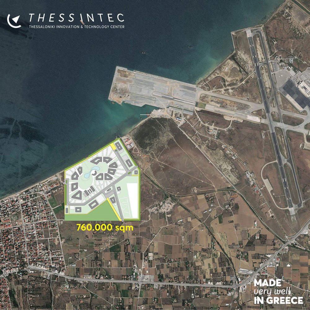 Eκδόθηκε η ΚΥΑ ίδρυσης και ανάπτυξης του ThessINTEC. Aerial view
